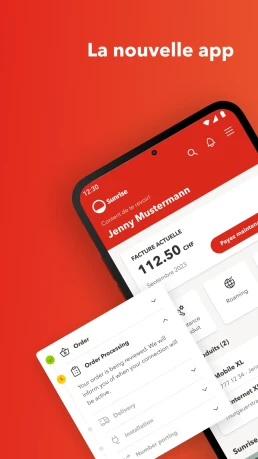 Application mobile sunrise