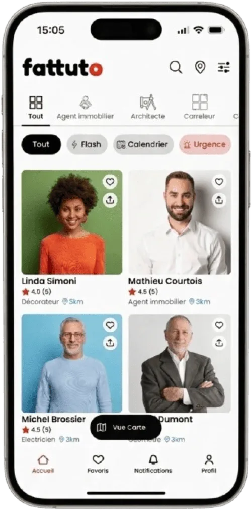 Application Fattuto sur Smartphone