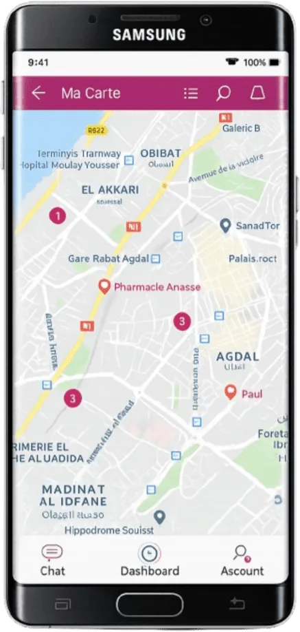 Application Inwi sur Smartphone