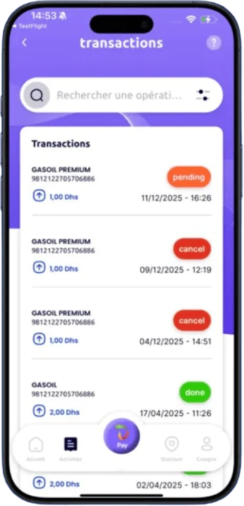 Application My Afriquia sur Smartphone