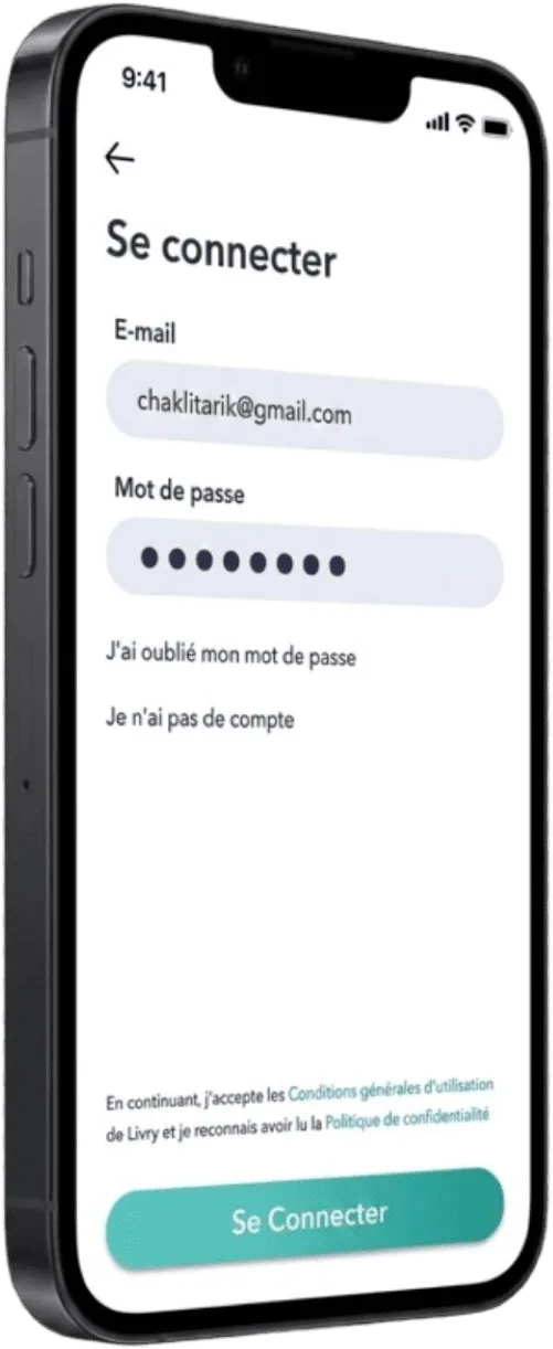 Application Sonect sur Smartphone