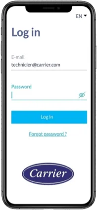 Application Carrier Check-in sur Smartphone