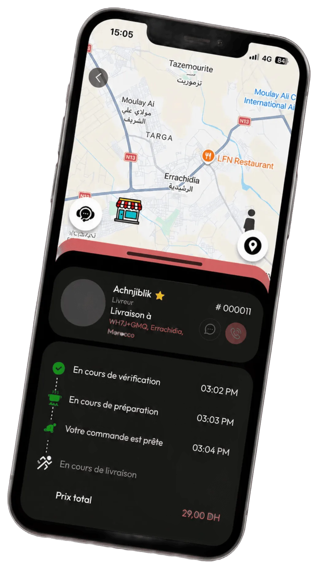 Application Achnjiblik sur smartphone