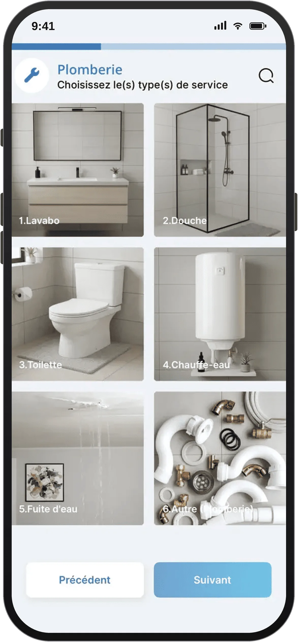 Application Palesso sur smartphone